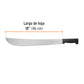 Machete estándar 18' cacha negra inyectada, en bolsa, TRUPER, Truper, SKU 10256 — vista 4