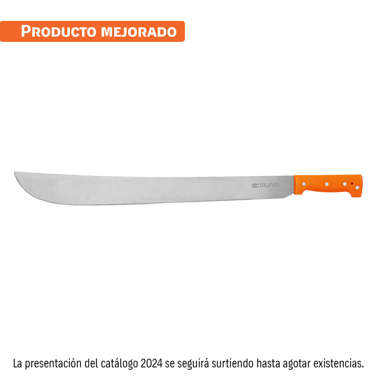 Machete estándar 22' cacha naranja remachada TRUPER — foto oficial 1