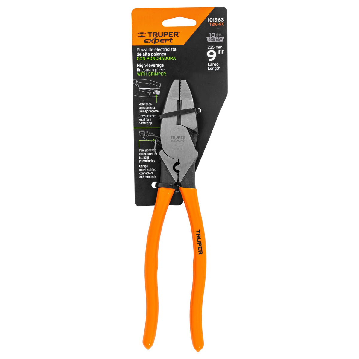 Pinza para electricista 9' c/ponchador de terminales, EXPERT, Expert, SKU 101963 — vista 2
