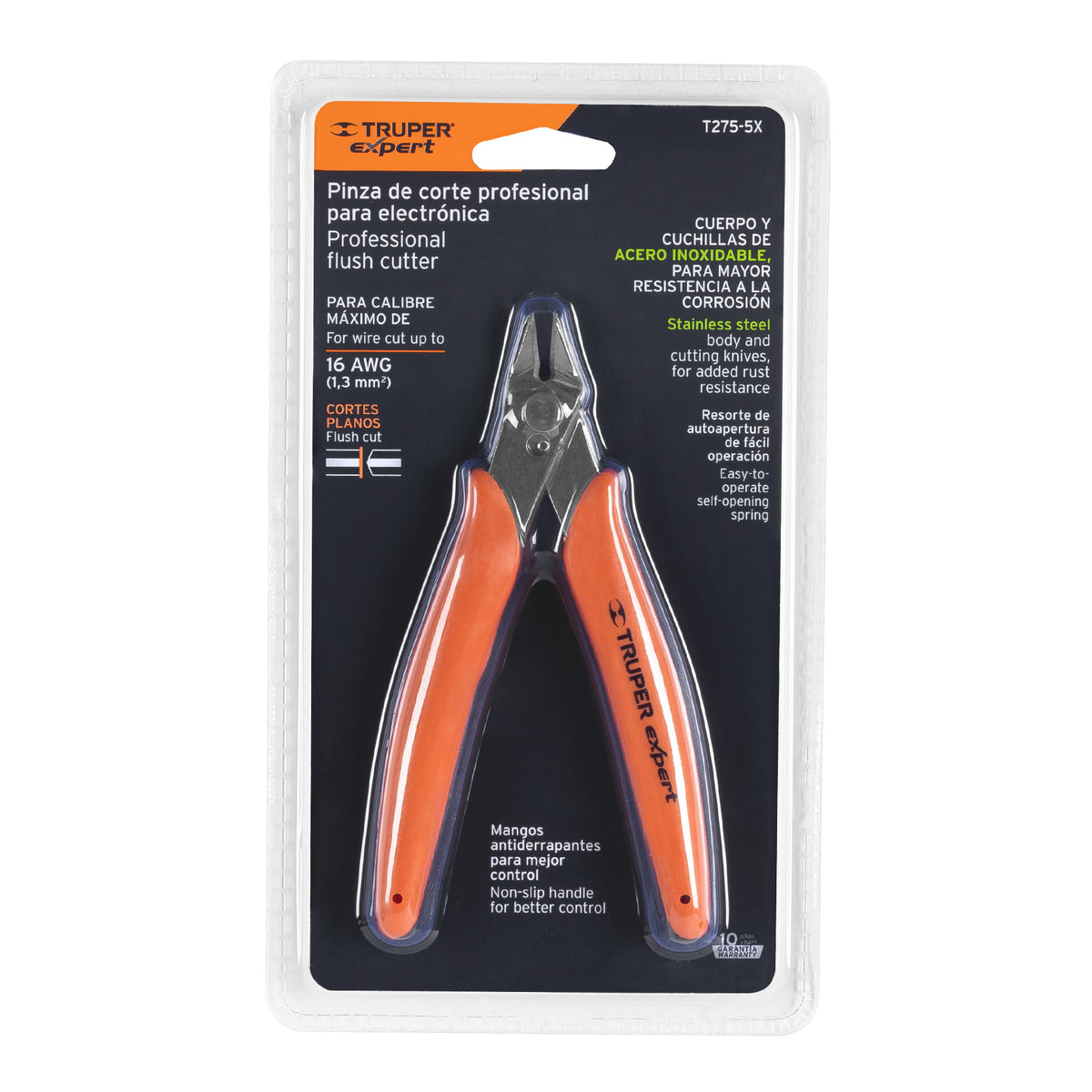 Pinza 5' de corte para electrónica, TRUPER EXPERT, Expert, SKU 100662 — vista 2