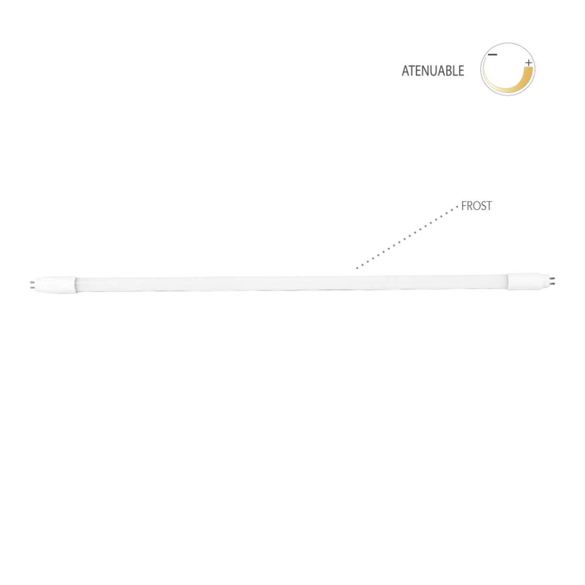 LÁMPARA LED TUBO T5 LUZ NEUTRA 10W 100-127V 40K G5 T5D60-LED/10W  /40