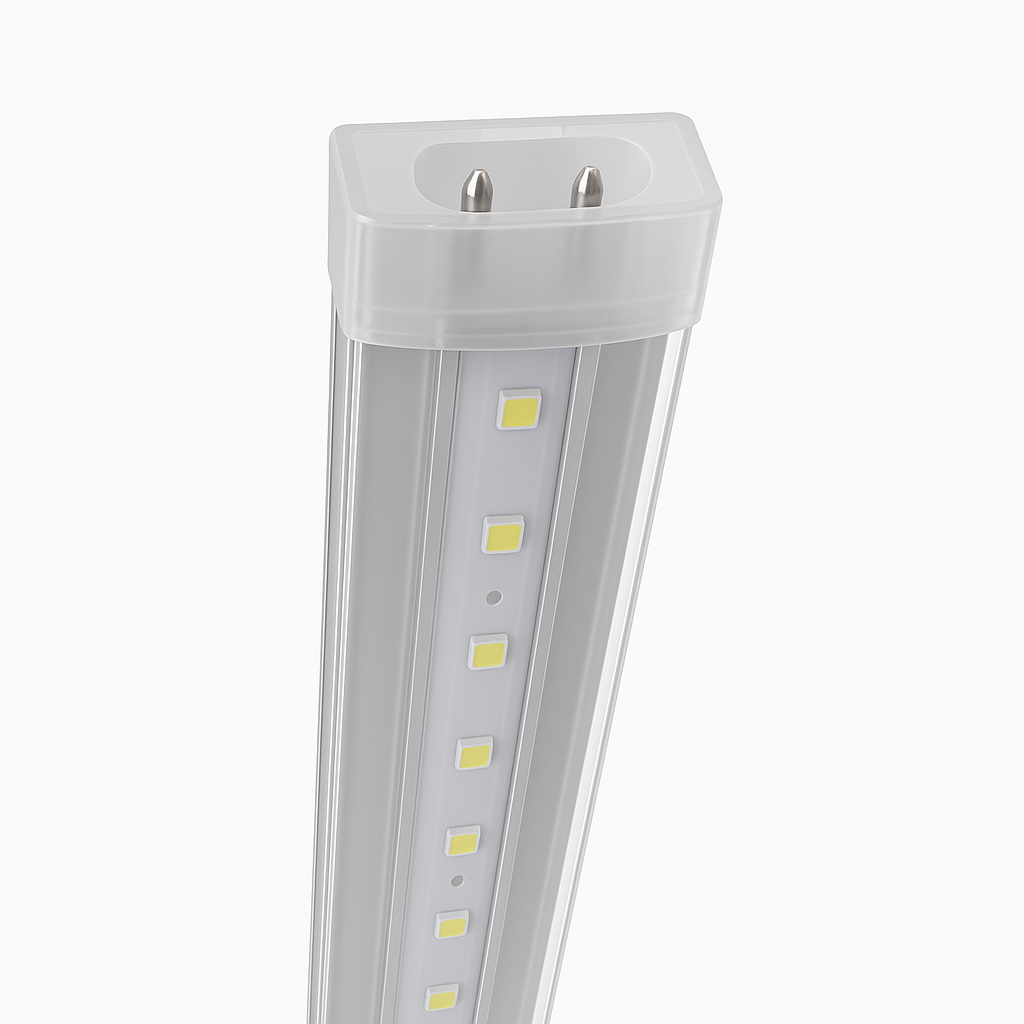 REGLETA PLASTICA T8 INTEGRADA TRANSP. 127V 20W 65K RECTANGUAR 1.20M LUZ FRIA INTERCONECTABLE TBPL20W / 2035