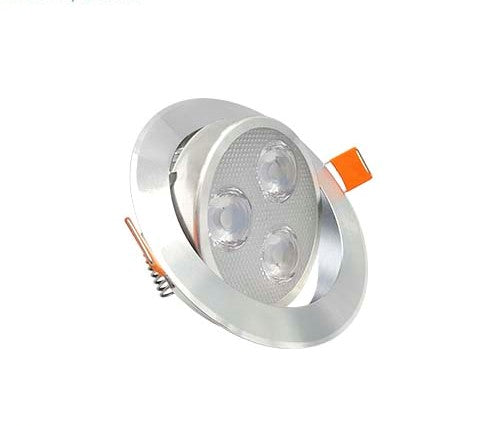 SPOT EMPOTRADO DE LED REDONDAPARA PAFLON 3W DIRIGIBLE (SATIN) LUZ FRIA