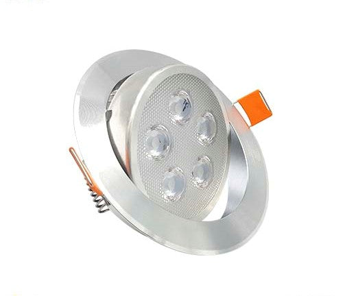 SPOT EMPOTRADO DE LED REDONDAPARA PAFLON 5W DIRIGIBLE (SATIN) LUZ FRIA