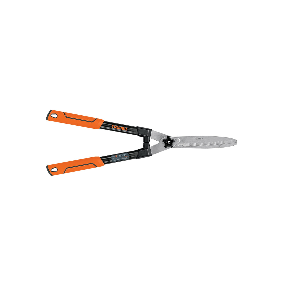 Tijera poda 60 cm filo dentado mango ovalado acero c/grip — foto oficial 1