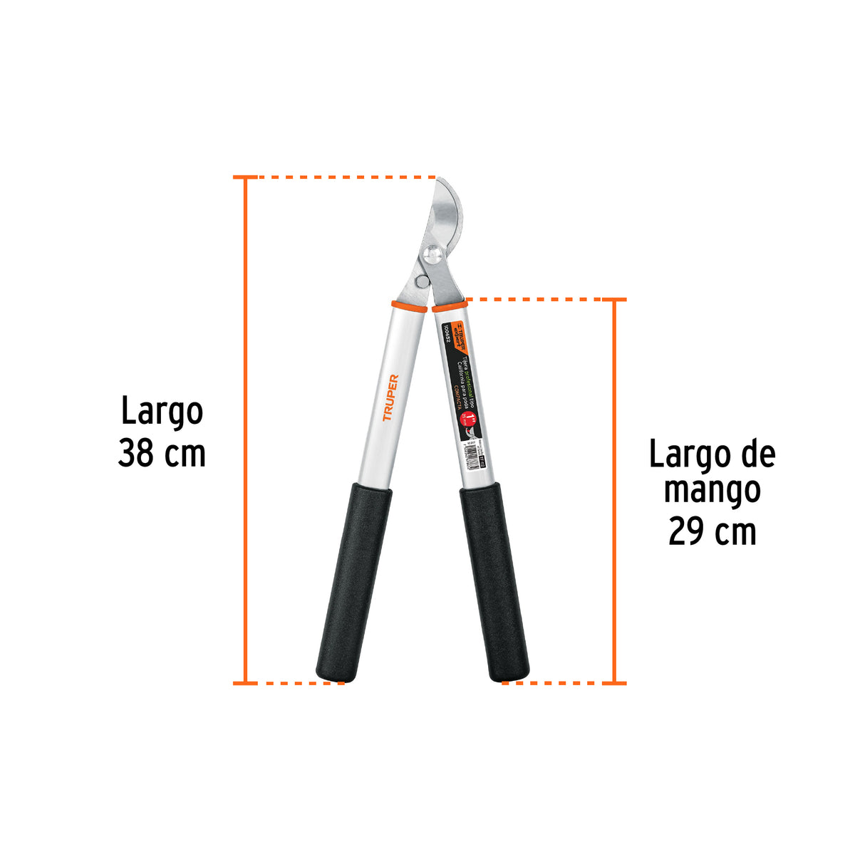 Tijera para ramas 38 cm, mangos de aluminio, TRUPER EXPERT, Expert, SKU 100652 — vista 4
