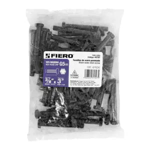 BOLSA 40 TORNILLOS 3/8 x 3" GRADO 5 FIERO 44787 TOR5-3/8X3