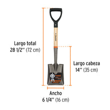 PALA CAJUELERA CUADRADA MANGO DE MADERA TRUPER 17194 TR-BYC