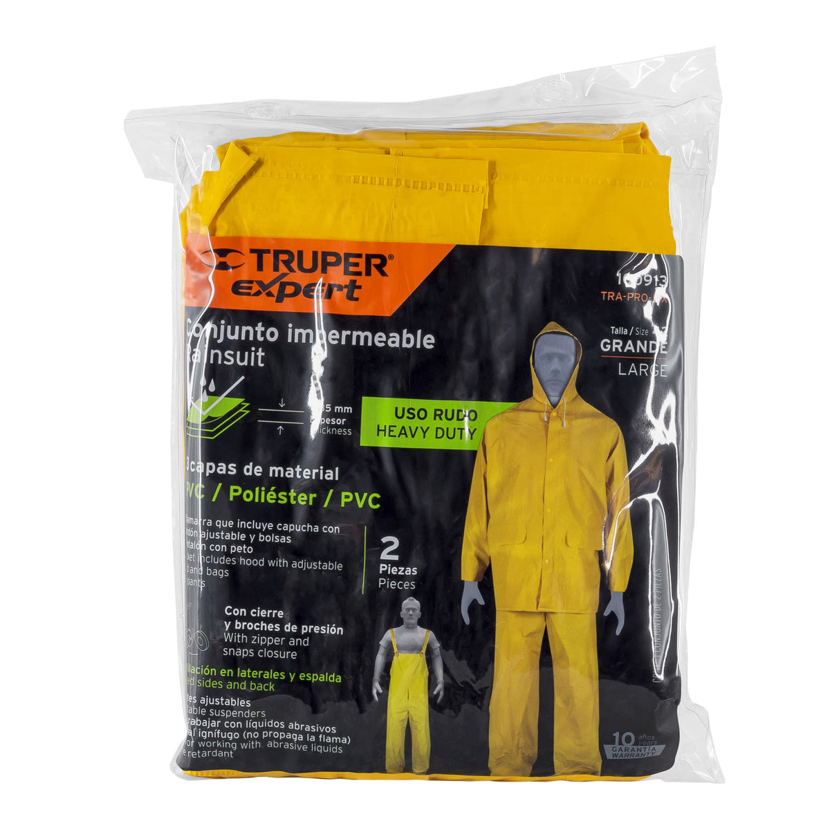 Conjunto impermeable triple capa, talla G, TRUPER EXPERT, Expert, SKU 100913 — vista 2