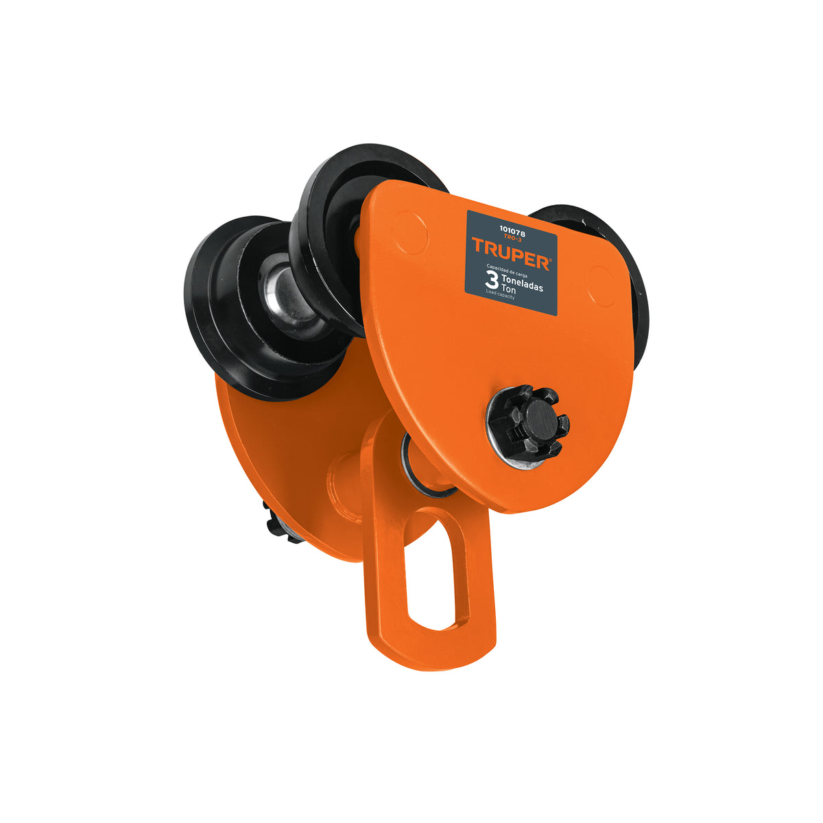 Trole de carga 3 ton para vigas IPS e IPR, ajustable, TRUPER — foto oficial 1