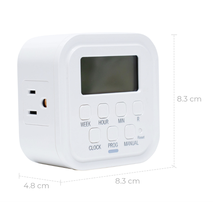TEMPORIZADOR DIGITAL CON BATERIA DE RESPALDO 40MAH TECNOLITE TT-158-E
