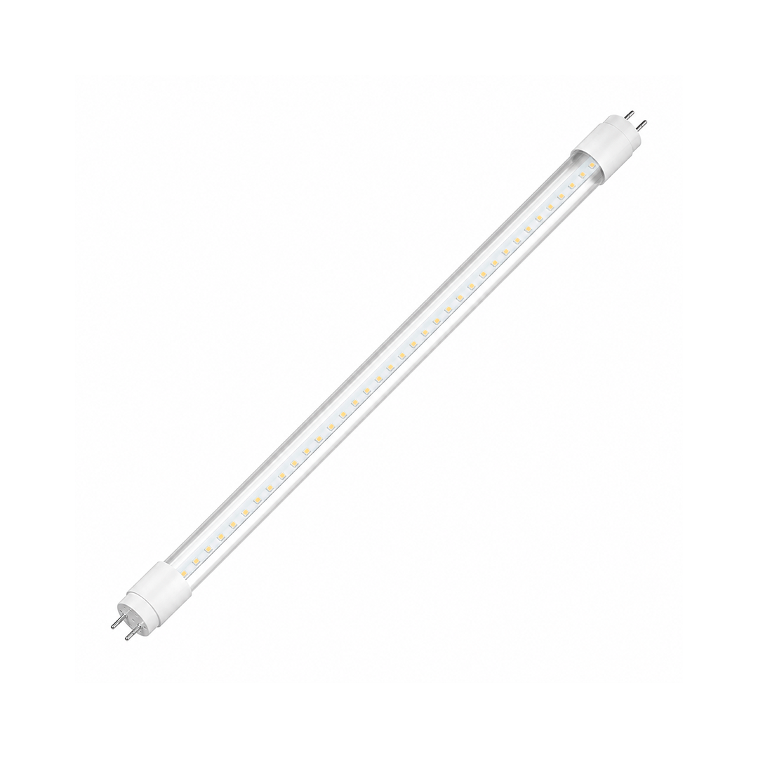 TUBO LED 18W TRANSPARENTE 100-240V 40K NEUTRO 1 LADO PR-LED-T8-18W-41-CL-GL
