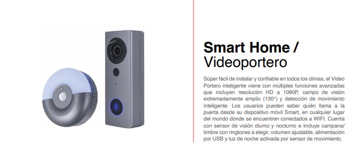 VIDEO PORTERO ICON SMART HOME BY TECHZONE TZVPOSH01