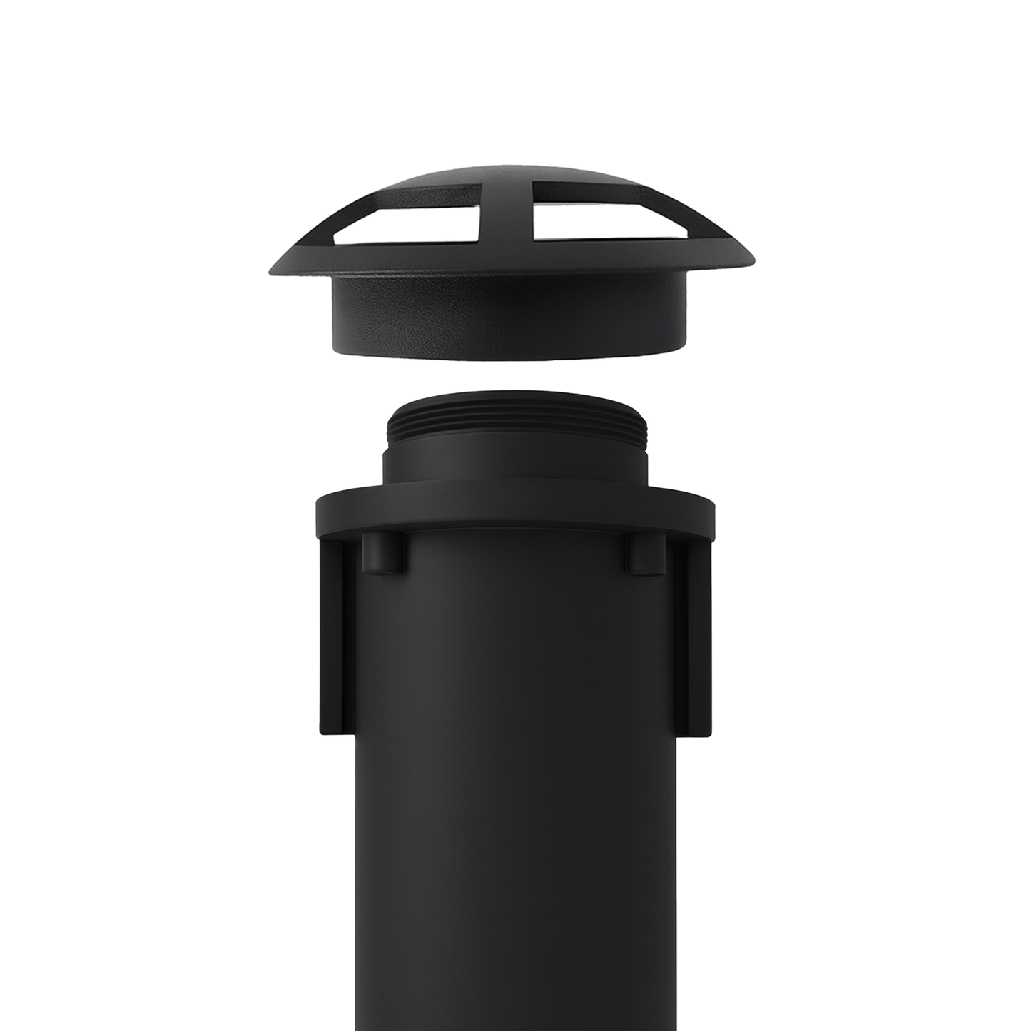 EMPOTRADO DE PISO NEGRO ALUMINIO CRISTAL TEMPLADO IP67 GU10 TISHMAN TL816CB