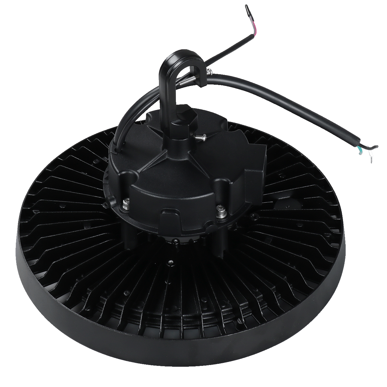 CAMPANA HIGHBAY TISHMAN 100-150-200W (SELECCIONABLE) CON TONO DE LUZ SELECCIONABLE CCT 27000LM 5 AÑOS GARANTIA 100- 277V 40K 50K Y 65K SUPRESOR PICOS 6KVA