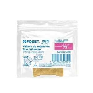 VÁLVULA CHECK LÁTON 3/4" FOSET 49077 VACHE-3/4