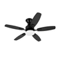 VENTILADOR DE TECHO CON LED DOBLE VISTA NEGRO Y MADERA 42" 88W CCT MULTI TEMPERATURA  LUMICRAFT VENTI-08