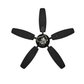 VENTILADOR DE TECHO CON LED DOBLE VISTA NEGRO Y MADERA 42" 88W CCT MULTI TEMPERATURA  LUMICRAFT VENTI-08