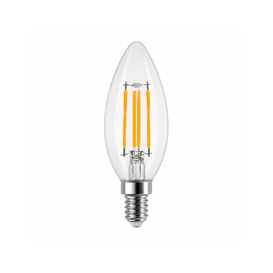 FOCO LED VINTAGE VELA E12 IP20 4W 30K LUZ CÁLIDA GEOPOWER VGVE12/4W