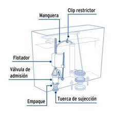 VÁLVULA DE LLENADO CON FLOTADOR COMPACTO FOSET 48444 VW-103