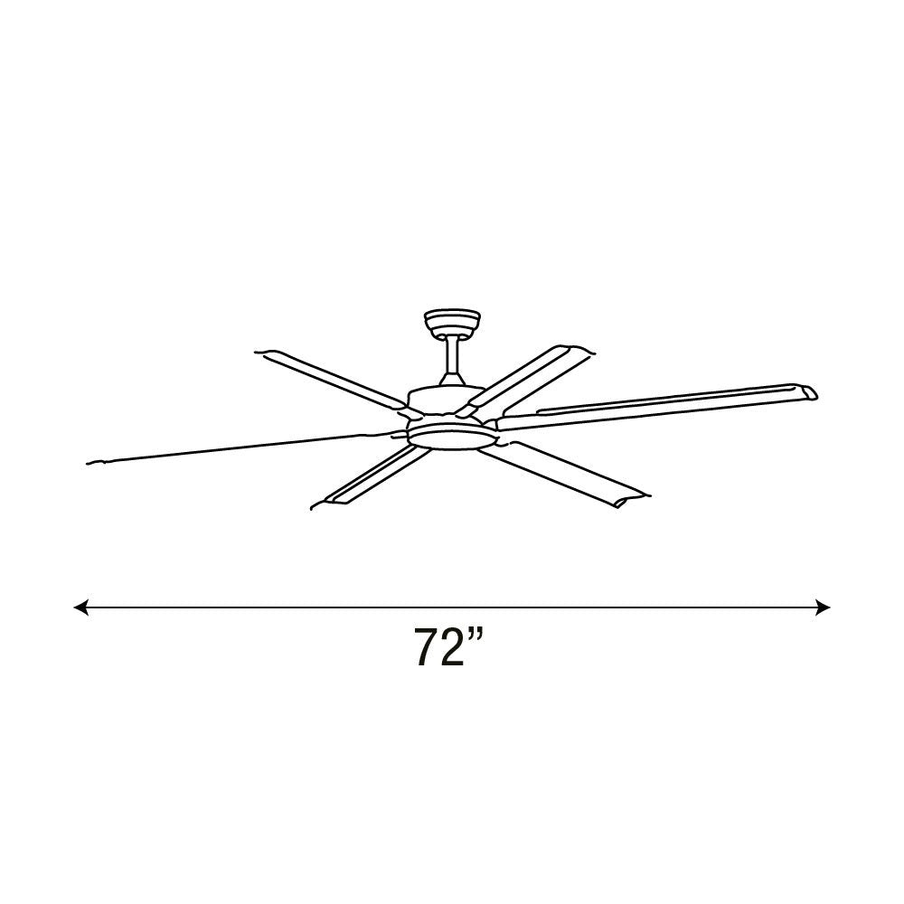 VENTILADOR INDUSTRIAL BLACK 72" NEGRO CON ILUMINACIÓN CCT MULTI TEMPERATURA BOOMER VT181172BL