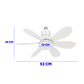 FOCO VENTILADOR E26/E27 18W CCT MULTI TEMPERATURA WINLED WLV-101