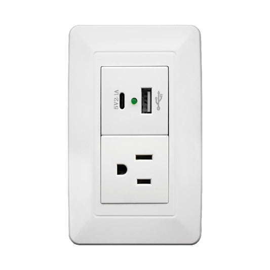 PLACA CONTACTO Y 2 USB 5VDC 2.1A WINLED WPL-307