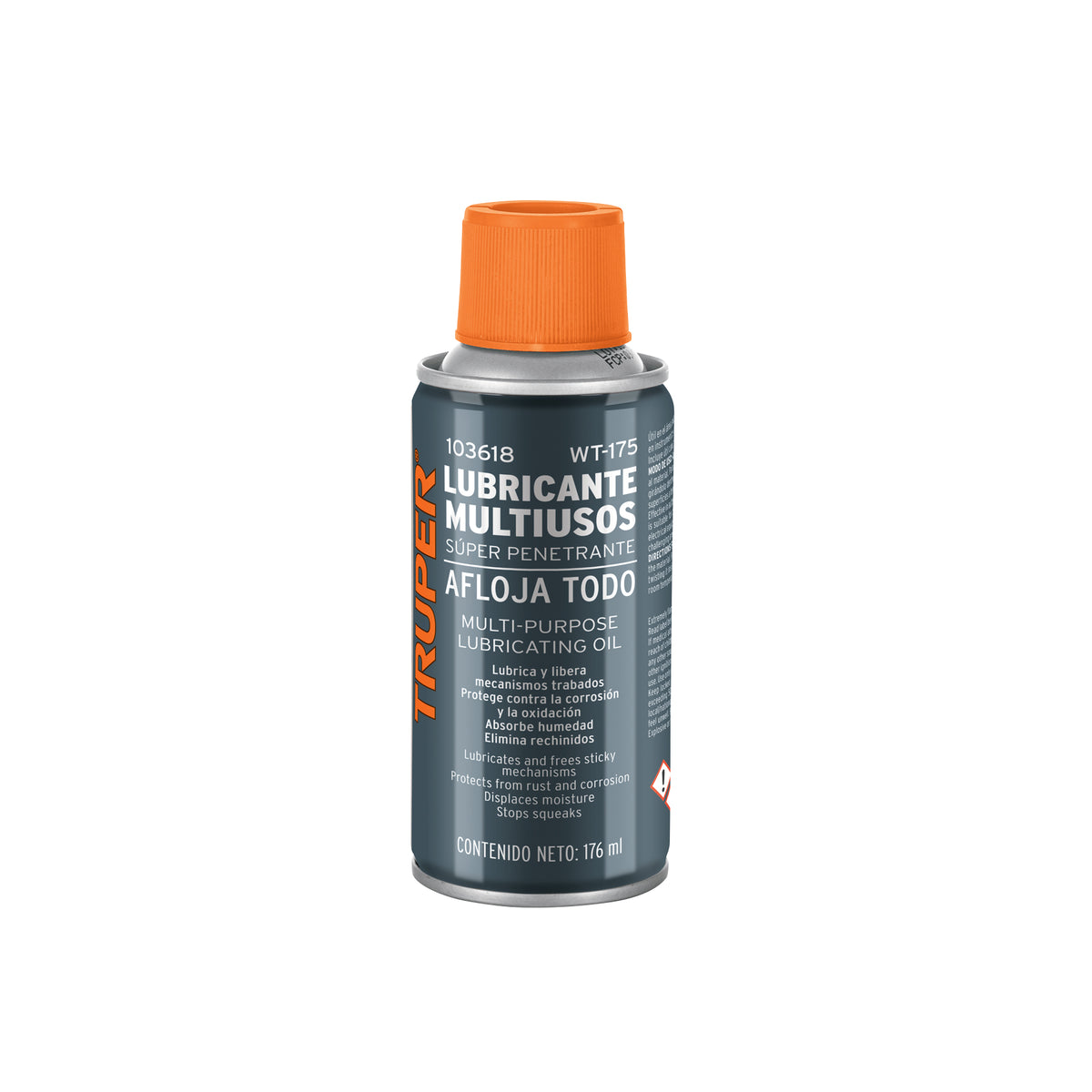 Lubricante multiusos en aerosol, 176ml (6oz), TRUPER, Truper, SKU 103618