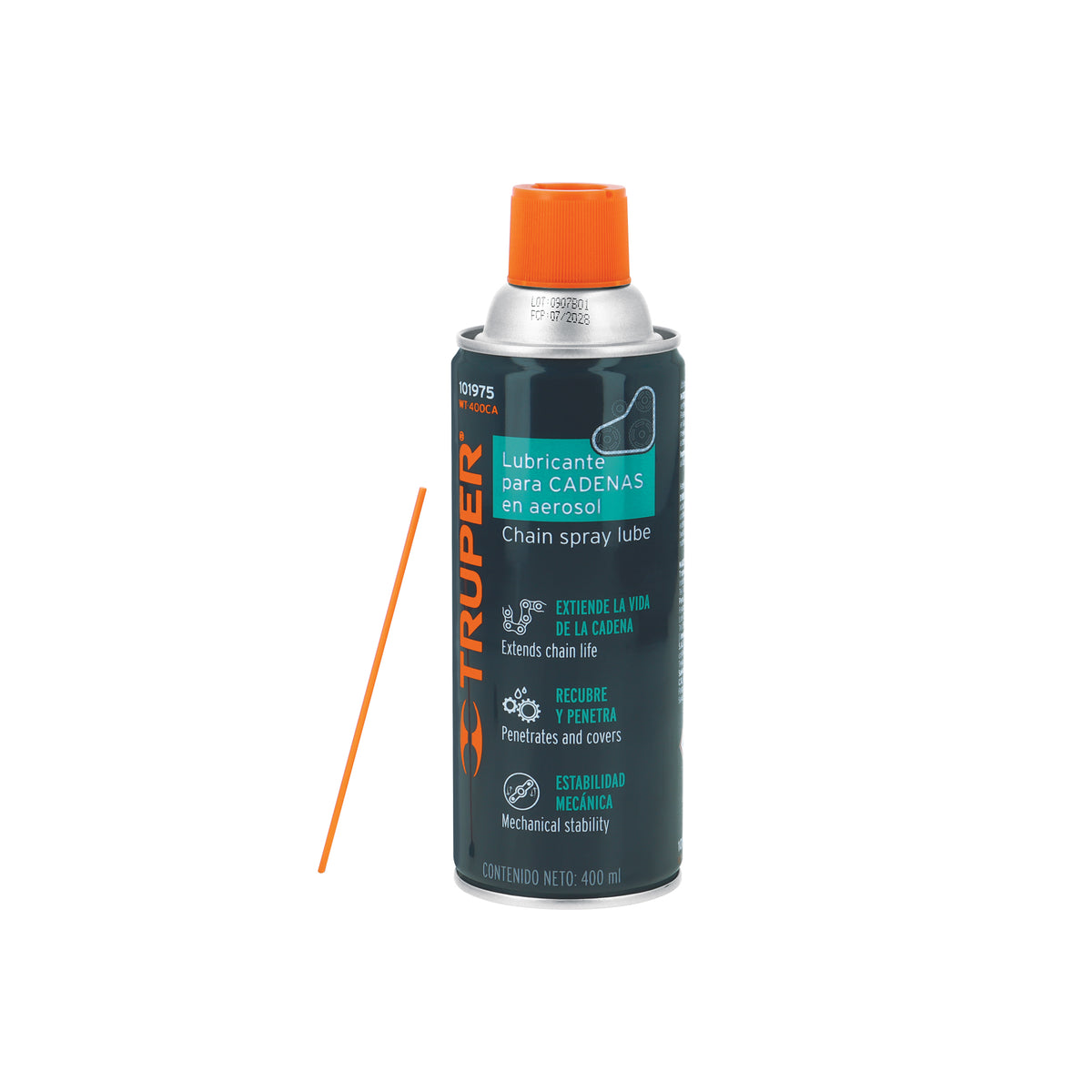 Lubricante de cadenas en aerosol 400 ml, TRUPER, Truper, SKU 101975