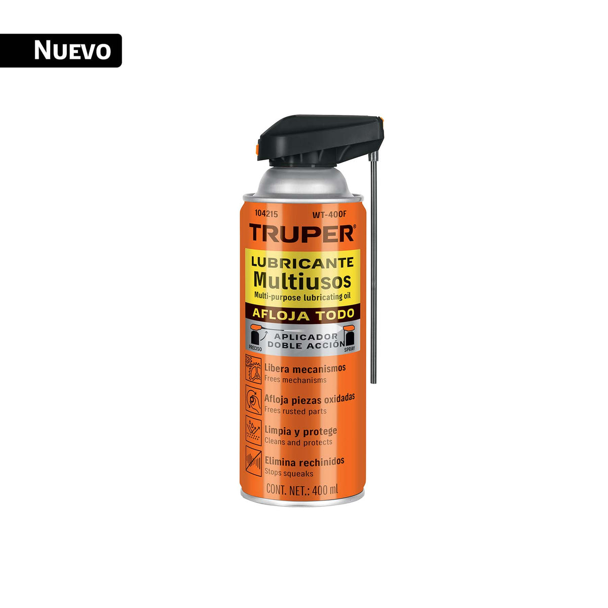 Lubricante multiusos aerosol aplicador doble acción, 400 ml — foto oficial 1
