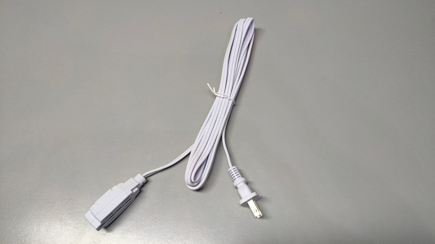Extensión 3 Metros Blanca Calibre 16 Uso Doméstico TRANSHINE