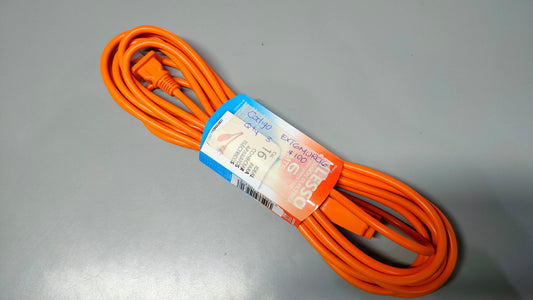 Extensión de 6 metros calibre 16 para uso rudo naranja