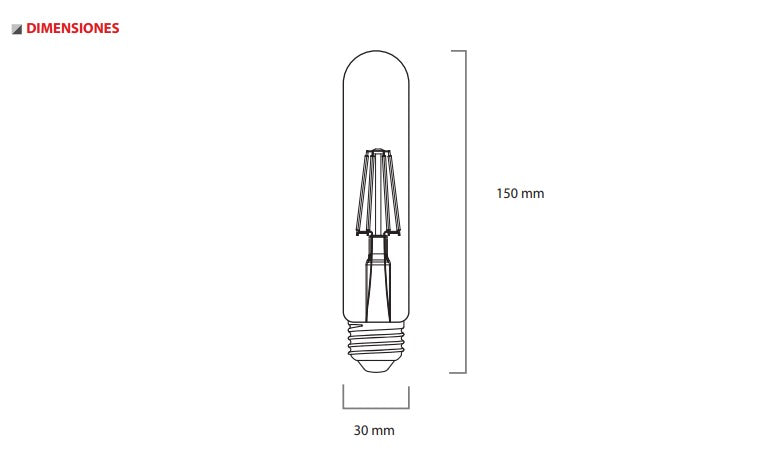 Foco LED Vintage No Dimmeable Hairpin 4W 100-240V E26/E27 Ykfil60