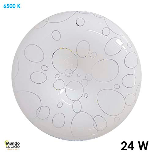 TIPO PANERA LED  LUZ FRIA "BURBUJAS" 24W 127V 1600LM 65K