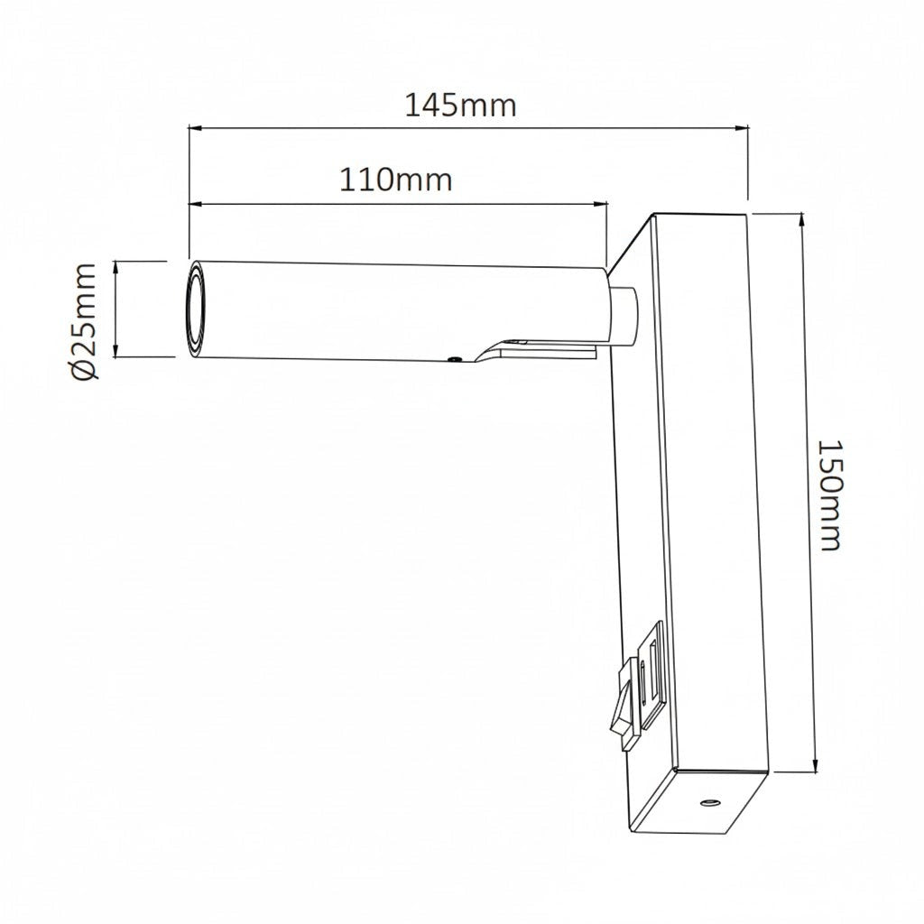 LÁMPARA MURO LECTURA RECAMARA USB + USB C ARTLITE ADE-039