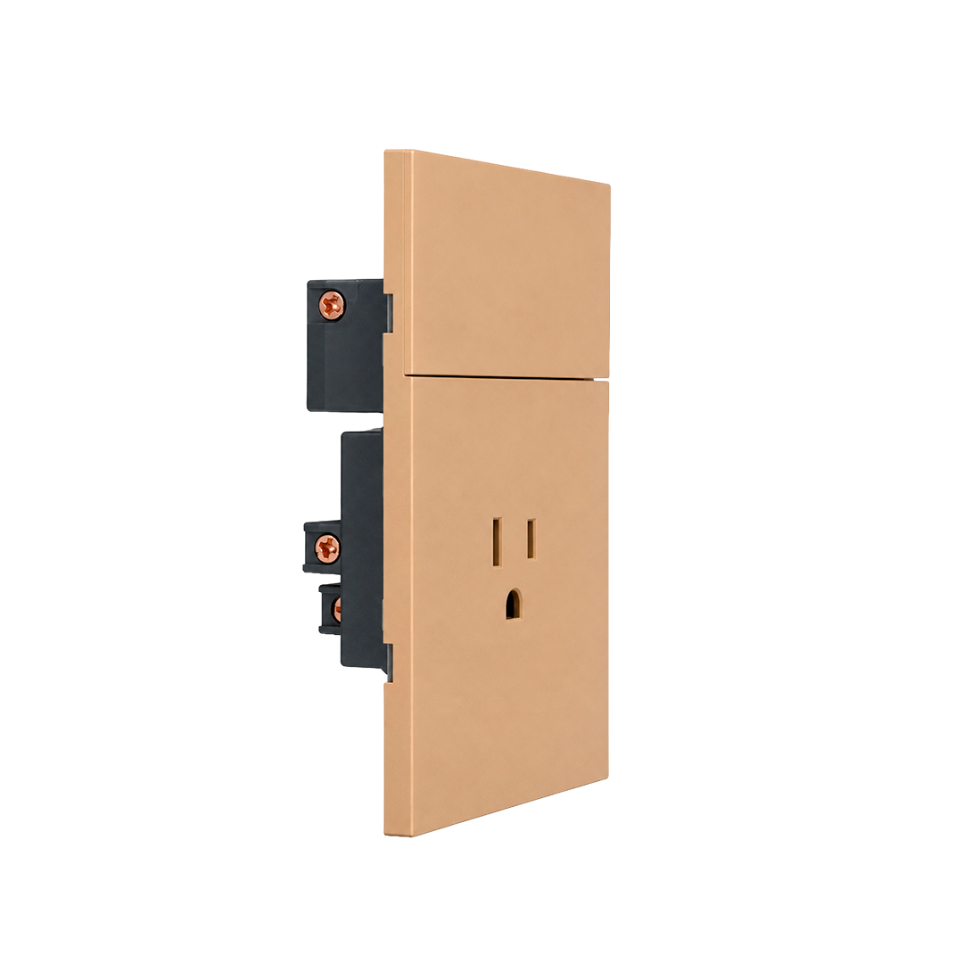 APAGADOR SENCILLO CON CONTACTO ATERRIZADO 3 VIAS LUXURY ARTLITE APL-505