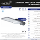 STREETLIGHT VIAL 100W 5700K 100-277V 12000LM ARTLITE ARE-020 SUB URBANA INCLUYE BASE Y FOTOCELDA DE TORQUE.