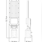 STREETLIGHT VIAL 100W 5700K 100-277V 12000LM ARTLITE ARE-020 SUB URBANA INCLUYE BASE Y FOTOCELDA DE TORQUE.