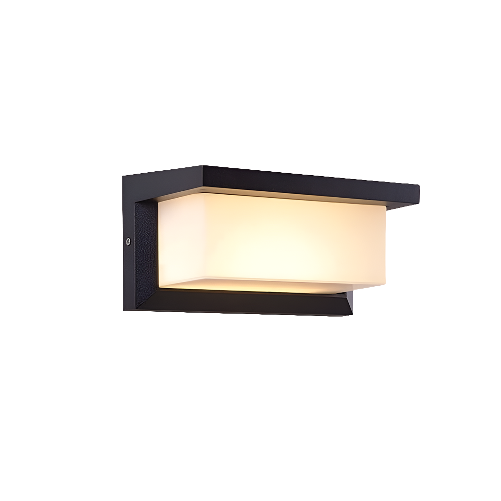 LÁMPARA MURO WALLPACK LED IP65 18W 1440LM 30K LUZ CÁLIDA NEGRO BOOMER WA2108K3