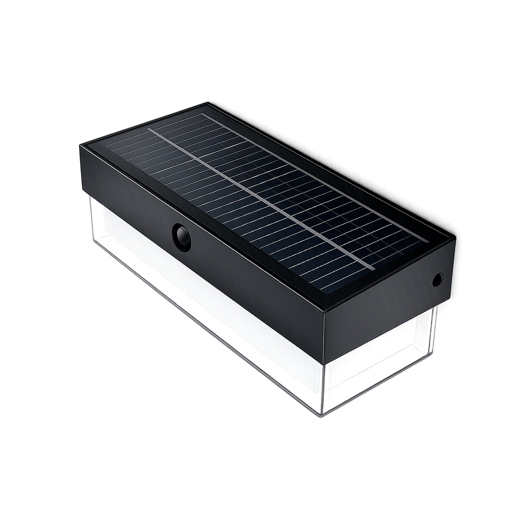 LAMPARA ARBOTANTE MURO SOLAR EXTERIOR IP54 65K LUZ FRÍA BOOMER SA2102A6