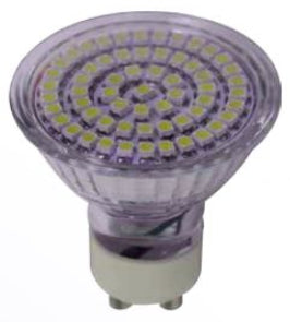MR16 3W  GU5.3  60 LEDS 2700K BLANCO CALIDO 60 LEDS