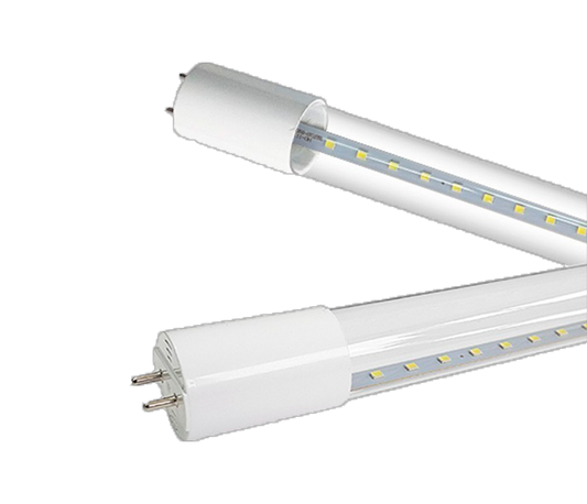 TUBO T8 LED CRISTAL TRANSPARENTE 9W 2 LADOS 850LM 1 AÑO GARANTIA MULTI VOLTAJE