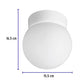 PANTALLA ESFÉRICA PARA ROSETA 15CM VOLTECK 40236 LAMPR15