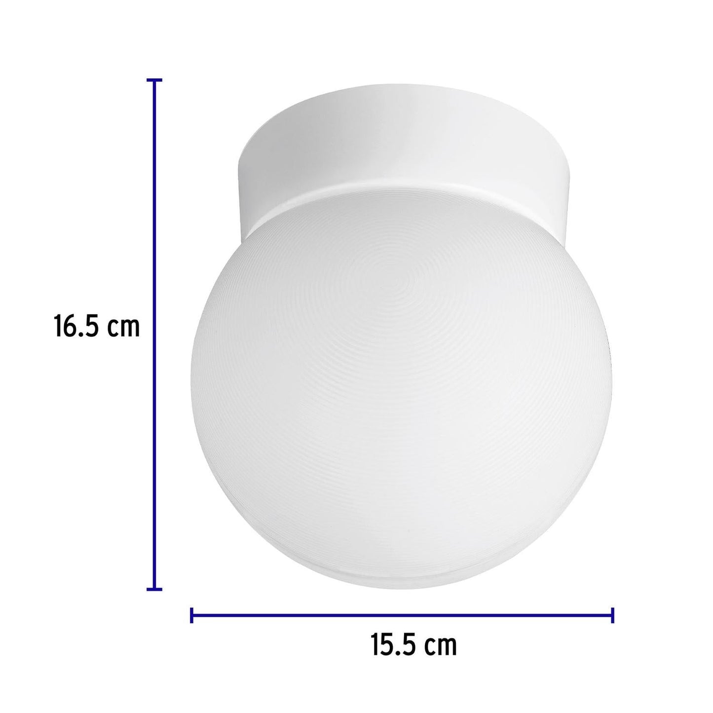 PANTALLA ESFÉRICA PARA ROSETA 15CM VOLTECK 40236 LAMPR15