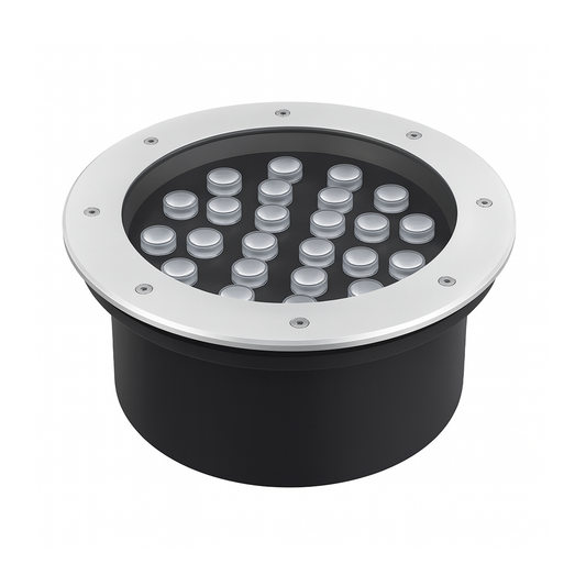 EMPOTRADO DE PISO LED IP65 24W 1680LM 30K LUZ CÁLIDA MUNDO LUCIDO EMP24C