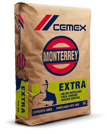 BULTO DE CEMENTO MONTERREY GRIS 50 KILOS CEMEX CPC30R