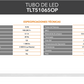 TUBO LED OPALINO T5 10W 65K LUZ FRÍA TISHAM TLT51065OP