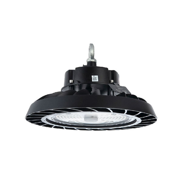 LÁMPARA UFO LED INDUSTRIAL ATENUABLE 200W 42,000LM 55K LUZ FRÍA BOOMER HB010705