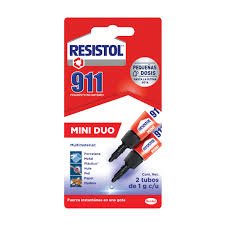 PEGAMENTO INSTANTÁNEO 911 MINI MULTIMATERIAL RESISTOL