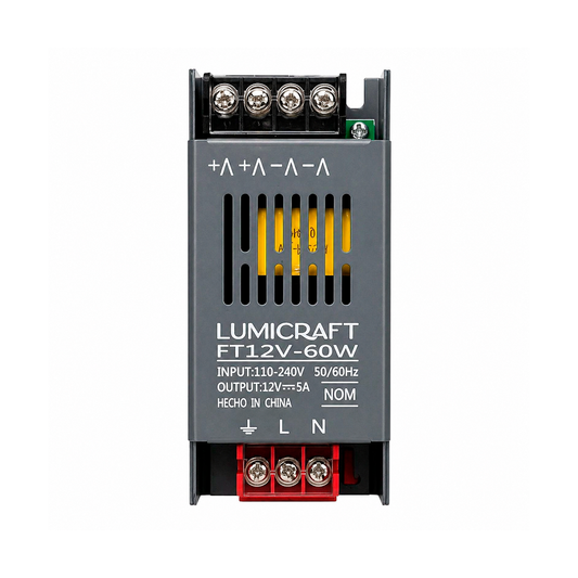 FUENTE DE PODER 12V 60W 5AMP LUMICRAFT FT12V-60W